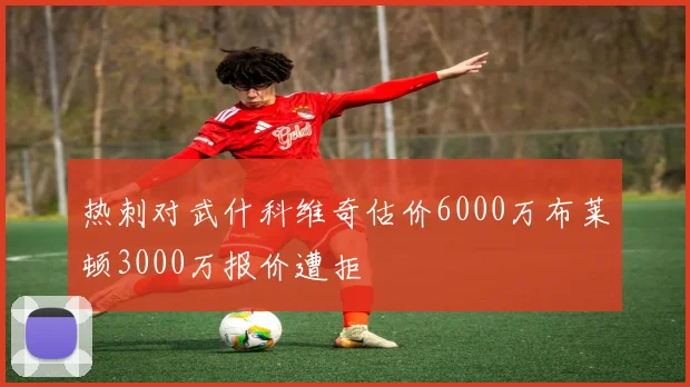 热刺对武什科维奇估价6000万布莱顿3000万报价遭拒
